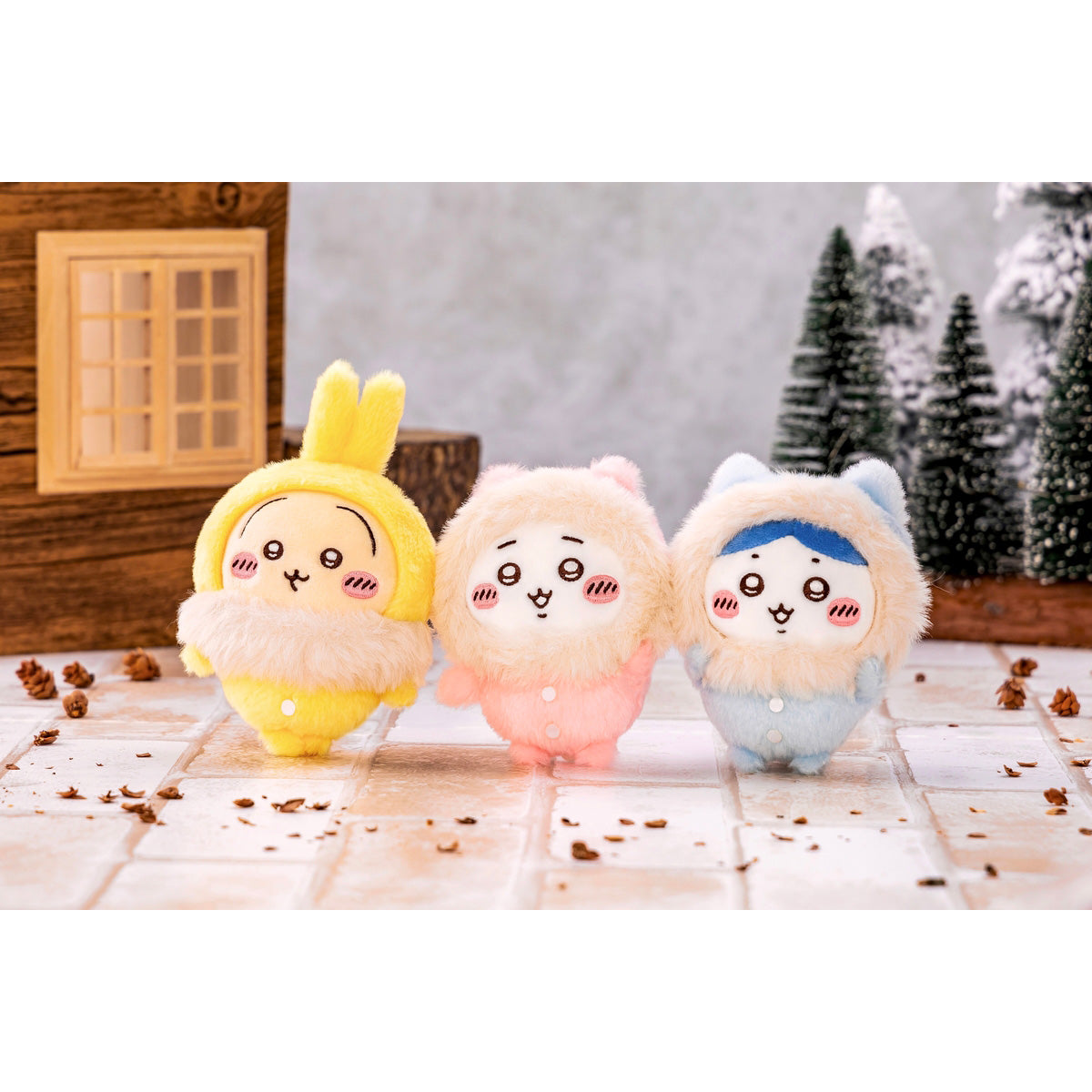 [Pre-order] "Chiikawa" Chiikawa Fluffy Pajama Mascot Plush - ハチワレ Hachiware