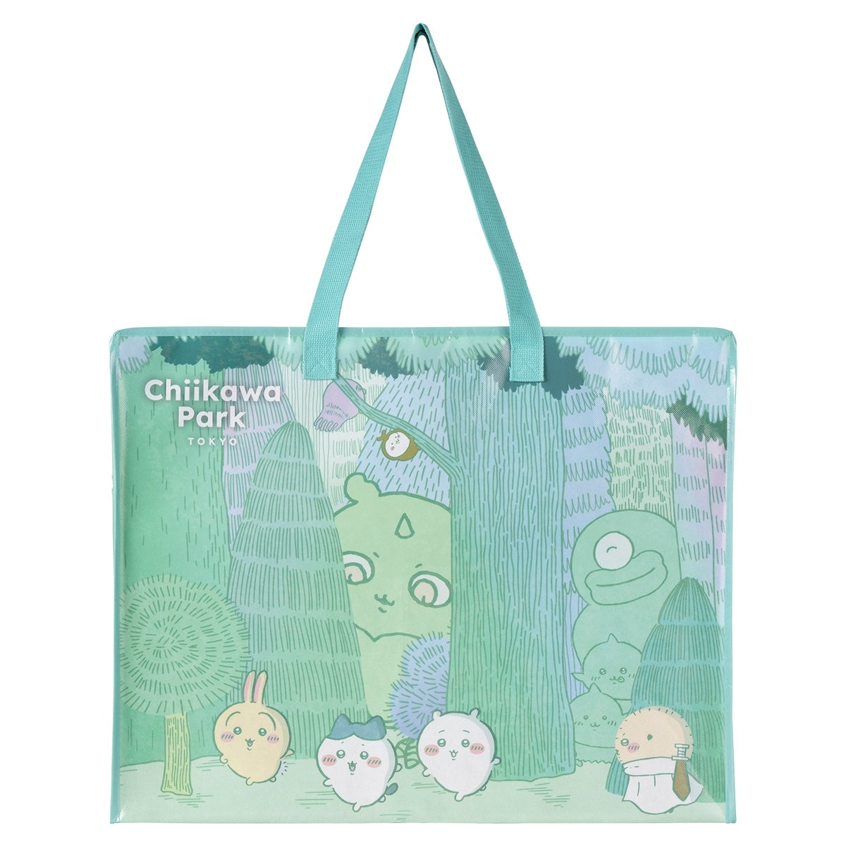 [Pre-order] "Chiikawa" Chiikawa Park Large Souvenir Bag - Daytime Forest