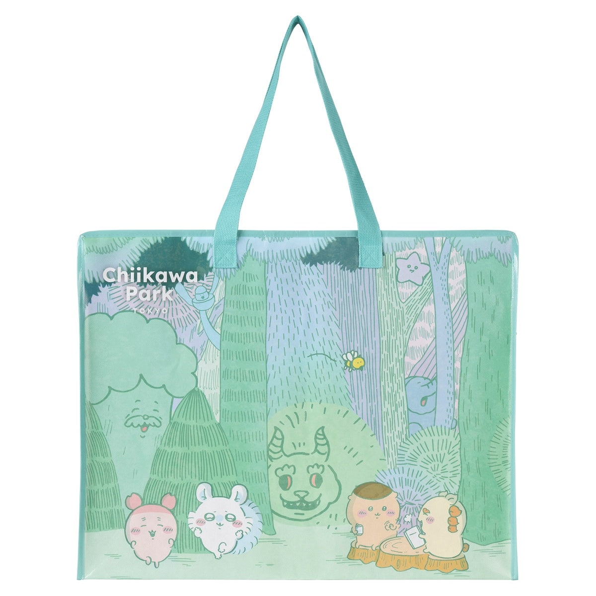 [Pre-order] "Chiikawa" Chiikawa Park Large Souvenir Bag - Daytime Forest