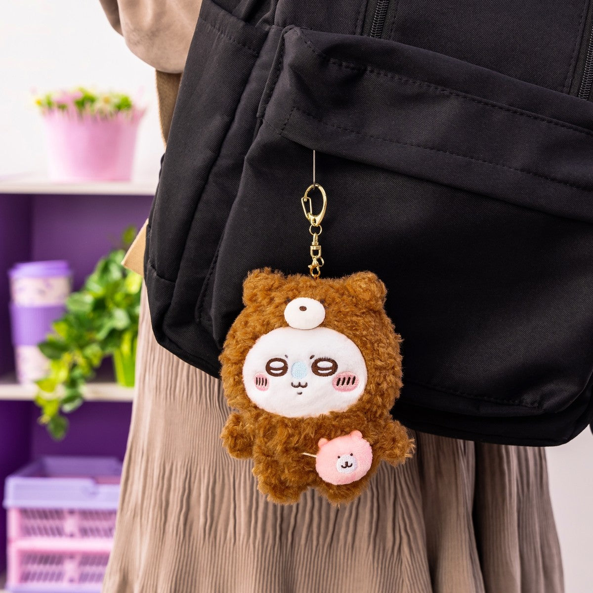 [Pre-order] "Chiikawa" Chiikawa Park Plush Mascot-sized costume - Chiikawa bear plush toy
