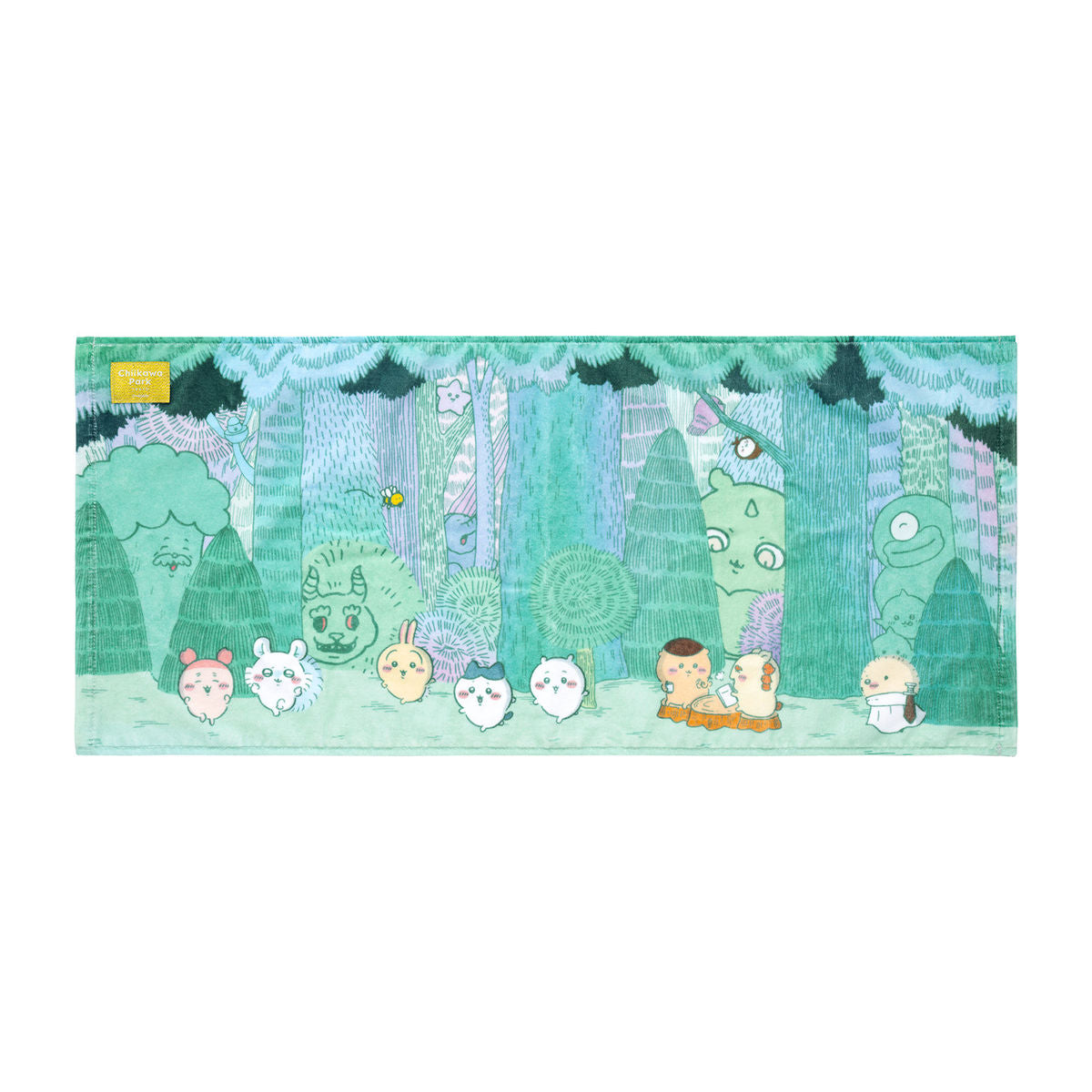 [Pre-order] "Chiikawa" Chiikawa Park Face Towel - Daytime Forest