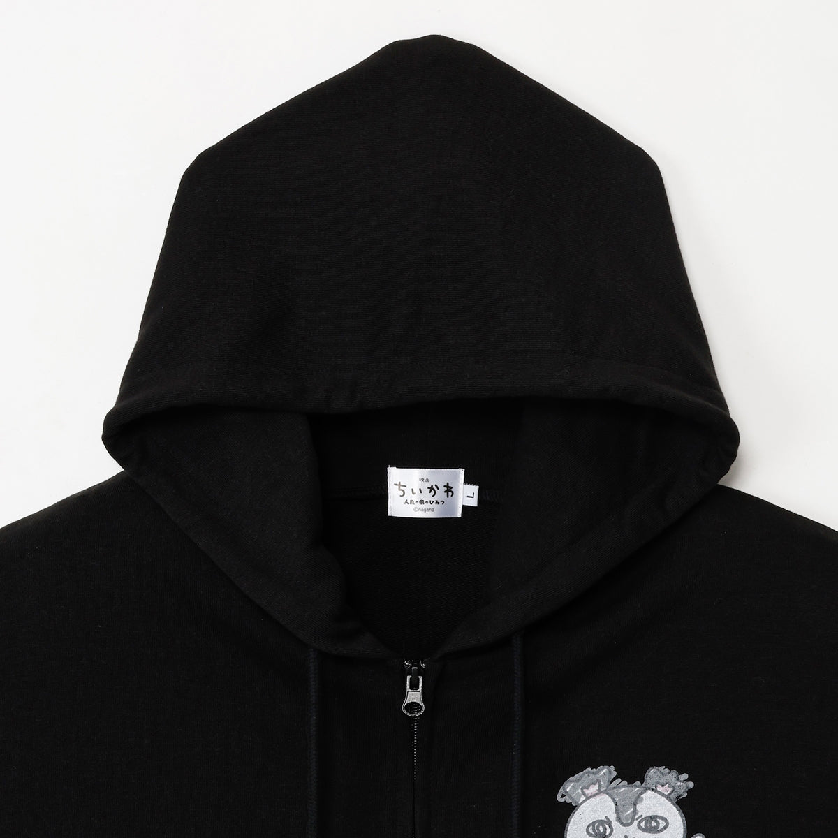 [Pre-order] Chiikawa Movie Chiikawa ZIP Hoodie WARNING Black