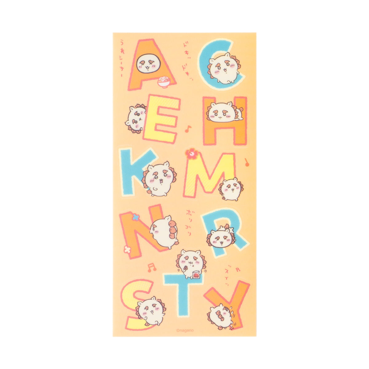 [Pre-order] "Chiikawa" Alphabet Clear Stickers can be used on fabric