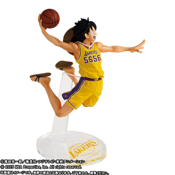 [In stock] BANDAI ONE PIECE × NBA MASTER STARS PIECE THE MONKEY.D.LUFFY - Los Angeles Lakers