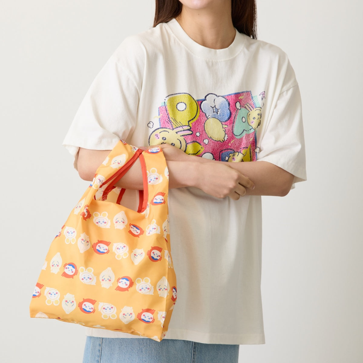 [Pre-order] "Chiikawa" Chiikawa Eco bag - Curry Companion (Orange)