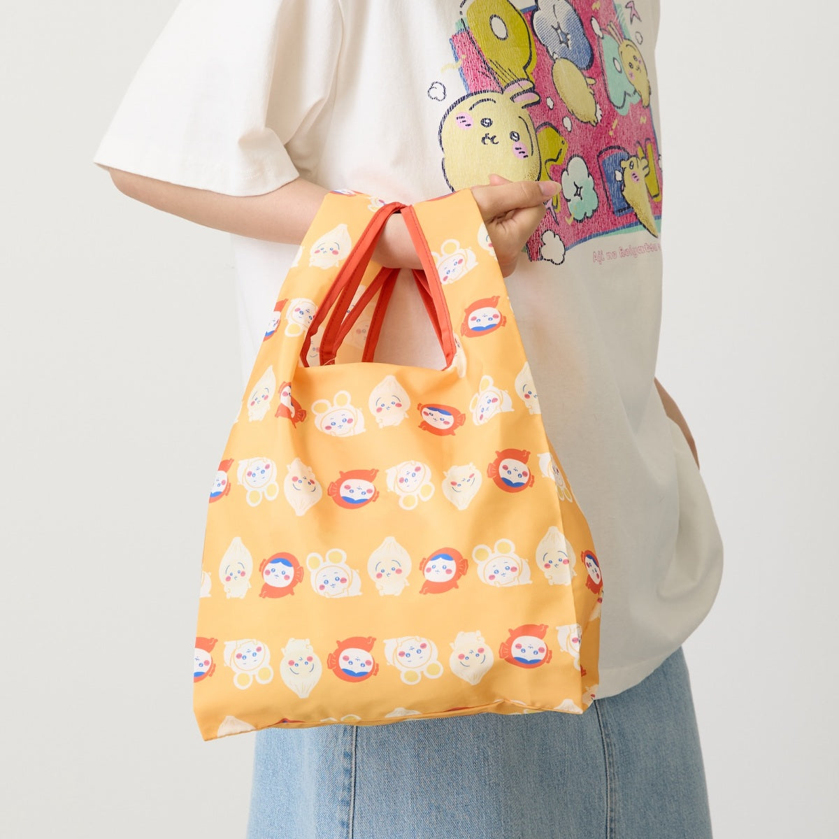[Pre-order] "Chiikawa" Chiikawa Eco bag - Curry Companion (Orange)
