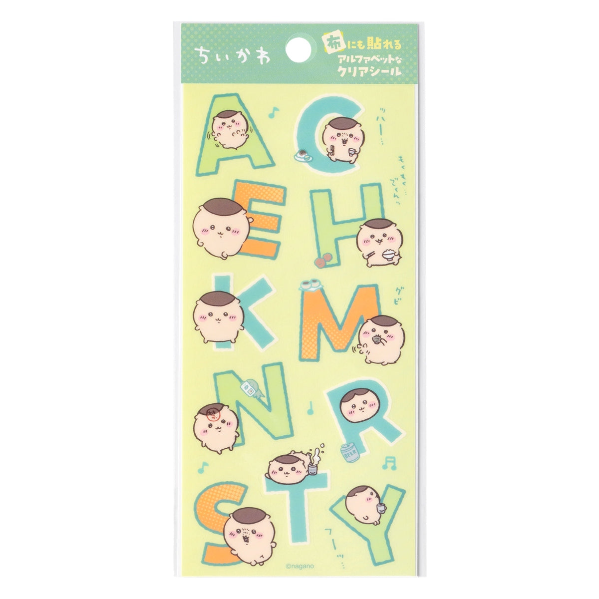 [Pre-order] "Chiikawa" Alphabet Clear Stickers can be used on fabric