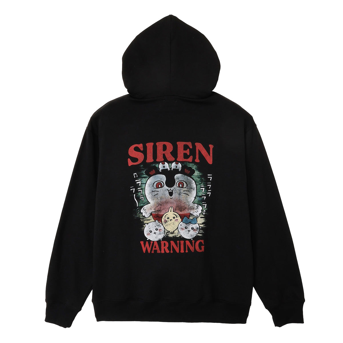 [Pre-order] Chiikawa Movie Chiikawa ZIP Hoodie WARNING Black