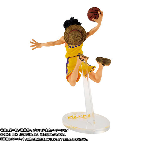 [In stock] BANDAI ONE PIECE × NBA MASTER STARS PIECE THE MONKEY.D.LUFFY - Los Angeles Lakers