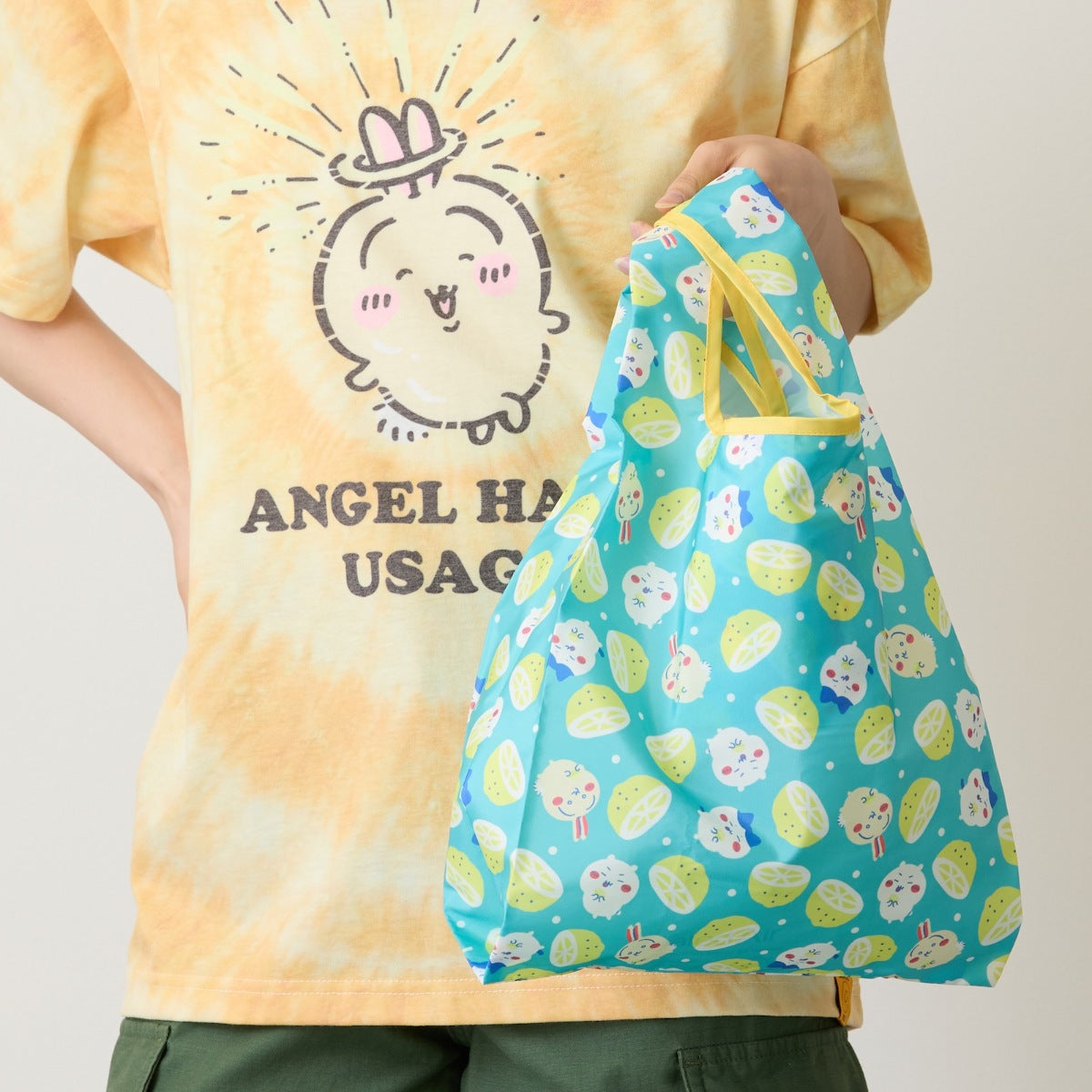 [Pre-order] "Chiikawa" Chiikawa Eco bag - Lemon (turquoise)