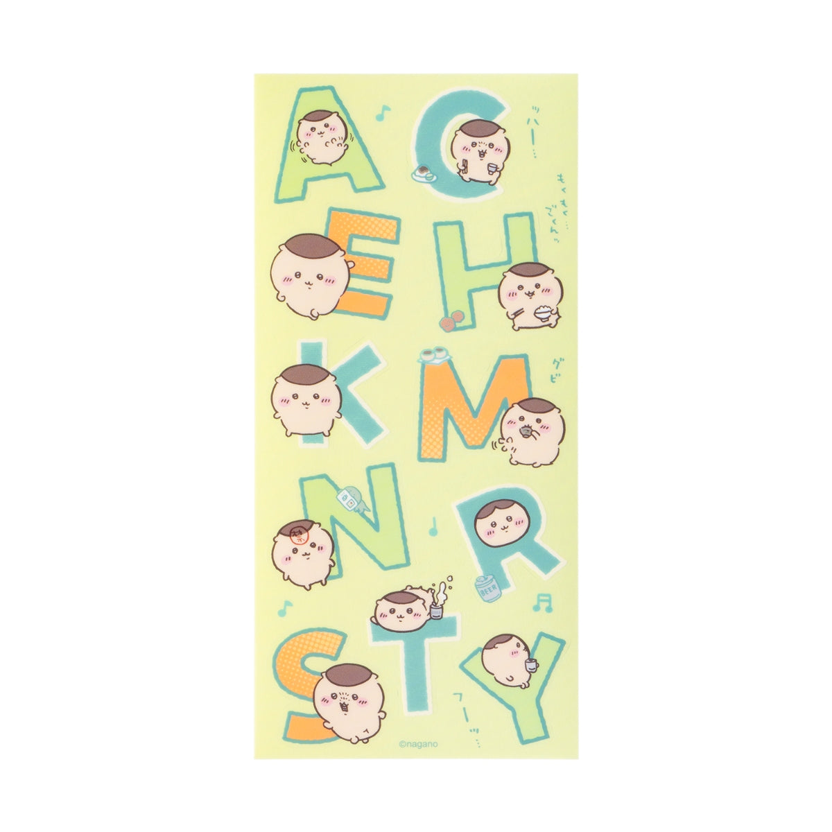 [Pre-order] "Chiikawa" Alphabet Clear Stickers can be used on fabric