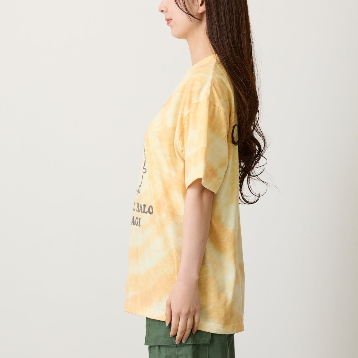 [Pre-order] "Chiikawa" Chiikawa tie dye T-shirt - Angel Halo (Yellow)