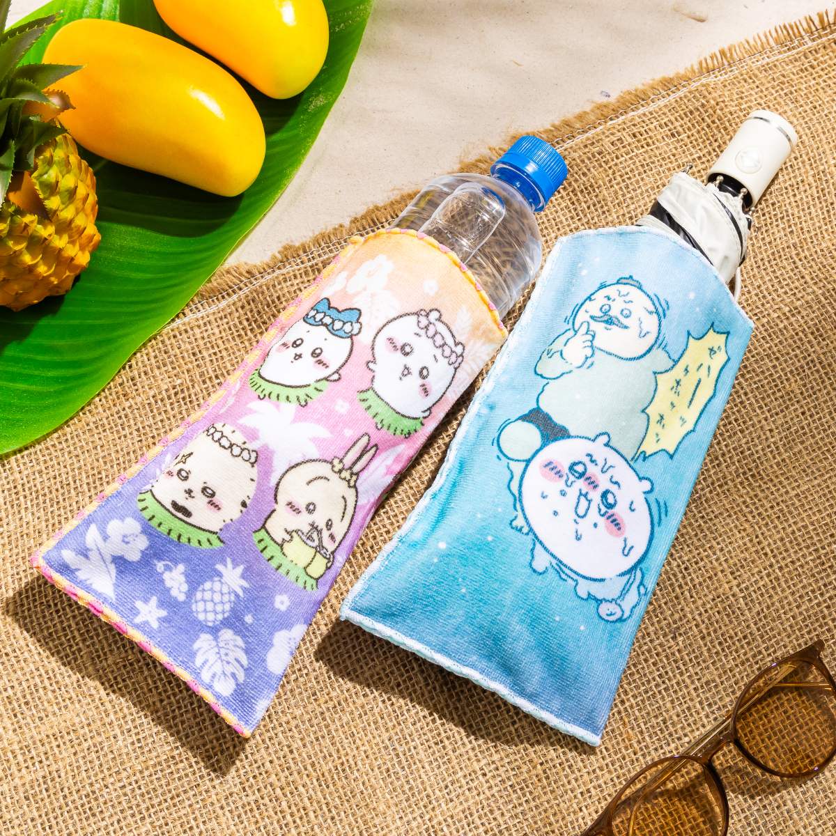 [Pre-order] Chiikawa Movie Absorbent Bottle Towel - Tropical
