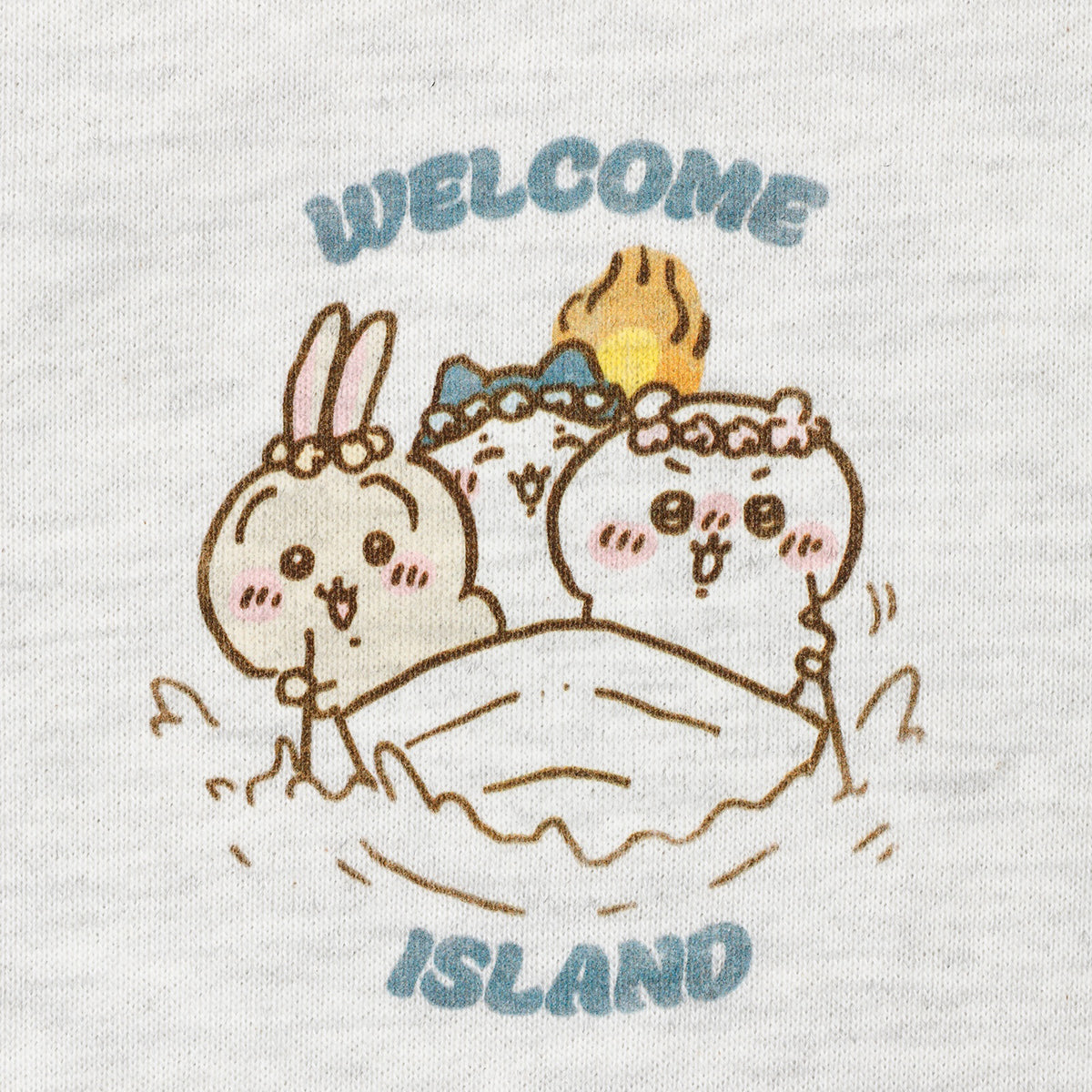 [Pre-order] Chiikawa Movie Chiikawa ZIP Hoodie WELCOME ISLAND Ash