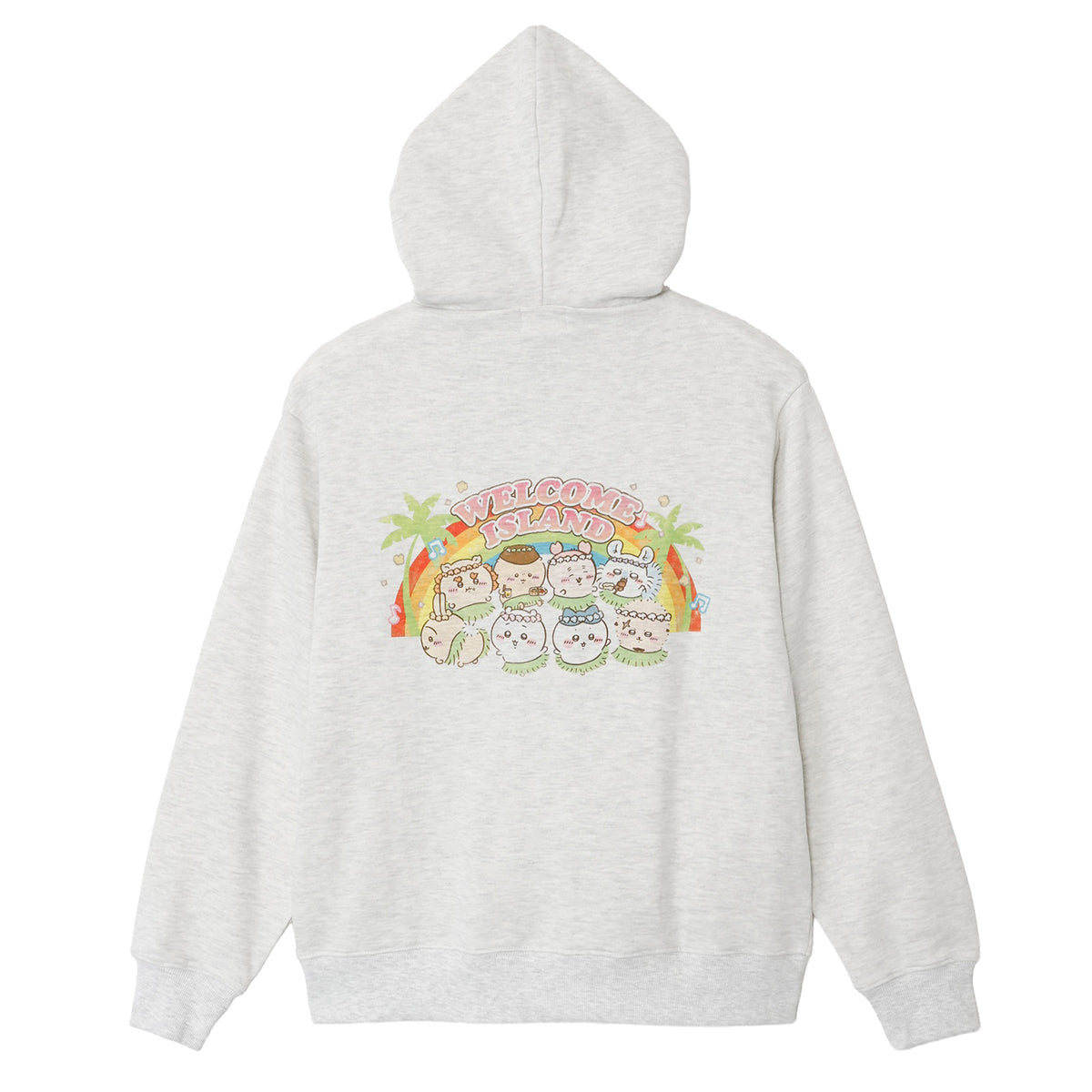 [Pre-order] Chiikawa Movie Chiikawa ZIP Hoodie WELCOME ISLAND Ash