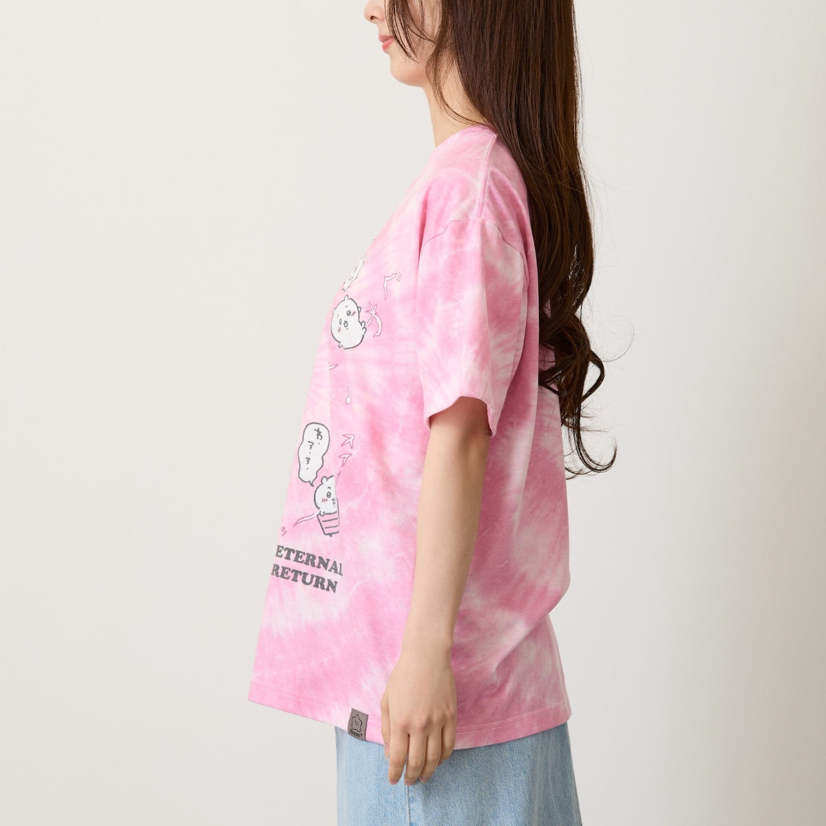 [Pre-order] "Chiikawa" Chiikawa tie dye T-shirt - Loop (Pink)