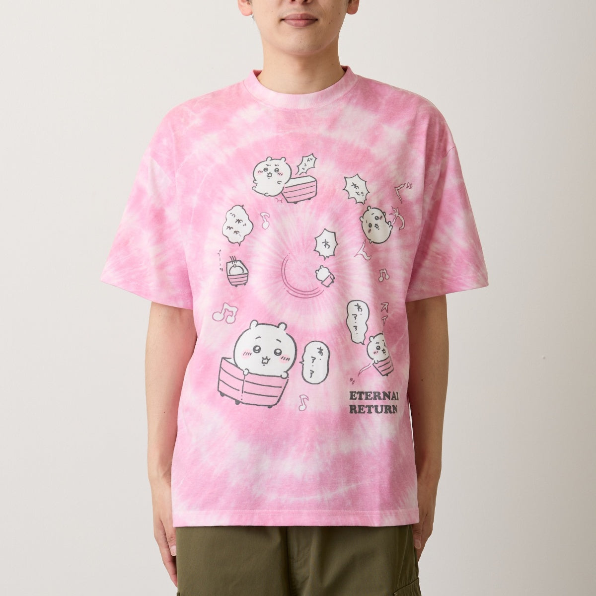 [Pre-order] "Chiikawa" Chiikawa tie dye T-shirt - Loop (Pink)