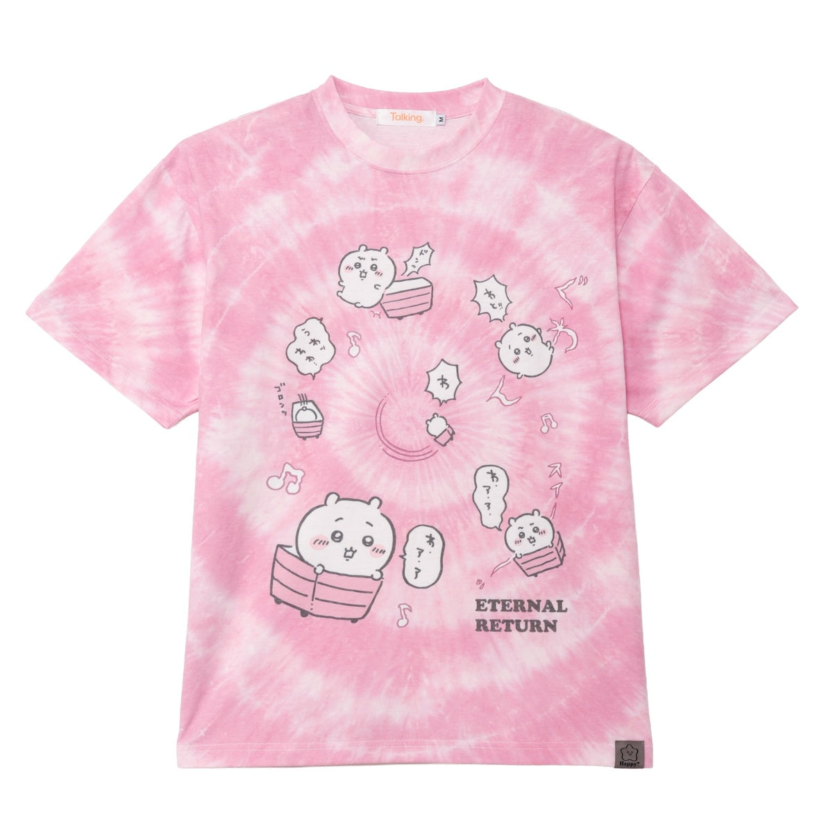 [Pre-order] "Chiikawa" Chiikawa tie dye T-shirt - Loop (Pink)