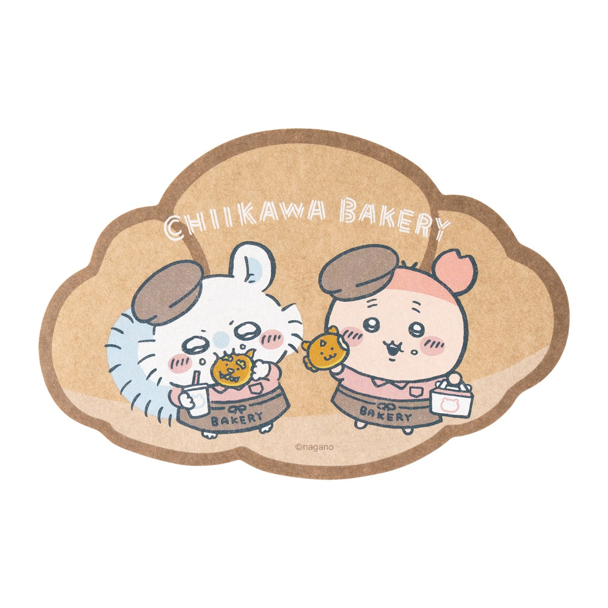 [Pre-order] "Chiikawa" Chiikawa Bakery Large Craft Material Sticker - Momonga & Furuhonya