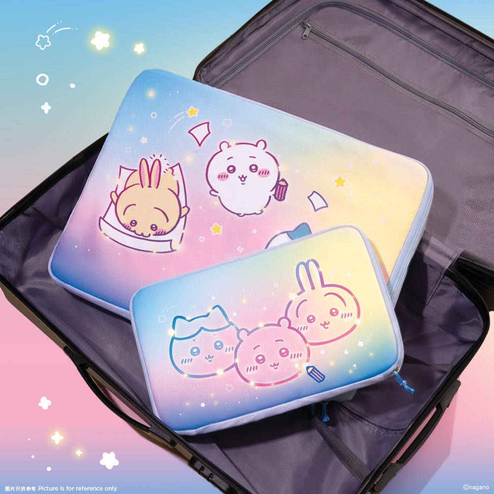 [Pre-order] (Limited) Chiikawa Artiverse Hong Kong (pop-up store for exhibition) - Travel Organiser Bag Set (Set of 2)