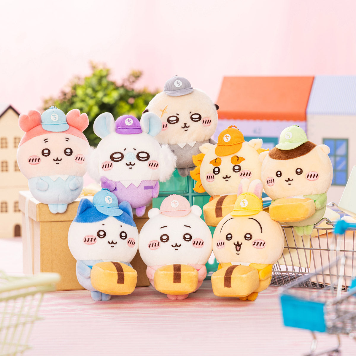 [In stock] "Chiikawa" Chiikawa Market Deliveryman Plush Mascot - Usagi