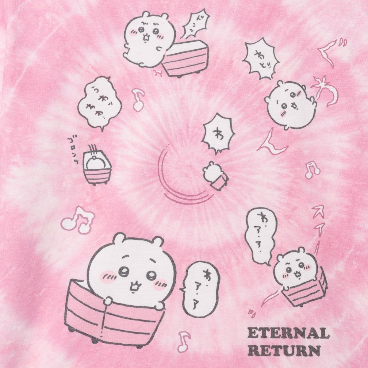 [Pre-order] "Chiikawa" Chiikawa tie dye T-shirt - Loop (Pink)