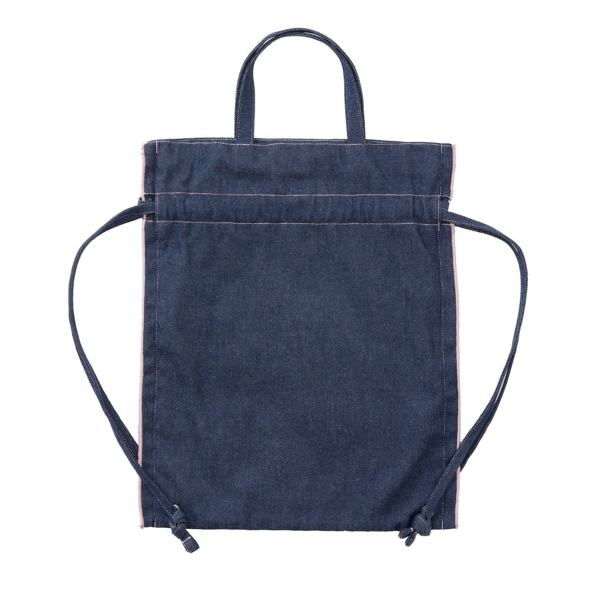 [Pre-order] "Chiikawa" Chiikawa Denim drawstring bag - Dance (Momonga & Furuhonya)