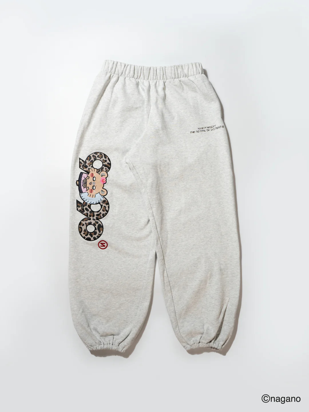 [Pre-order] 9090 ×Chiikawa Gal NINETY G Logo Sweat Pants - Momonga