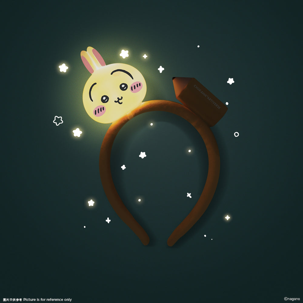 [Pre-order] (Limited) Chiikawa Artiverse Hong Kong (pop-up store for exhibition) - Usagi Headband (luminous figure design)