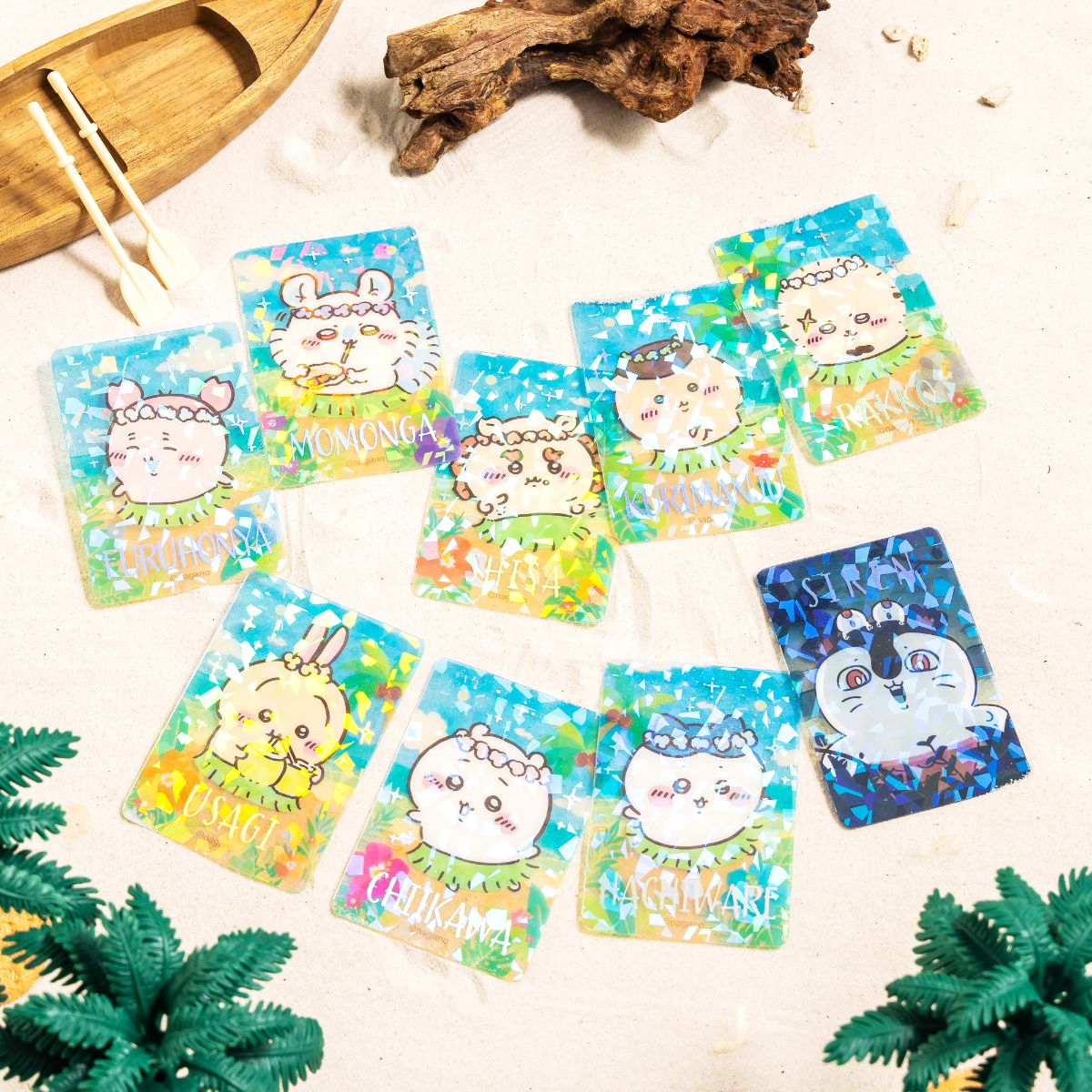 [Pre-order] Chiikawa Movie Chiikawa Mermaid Island Trading Seaside Sparkling Clear Cards