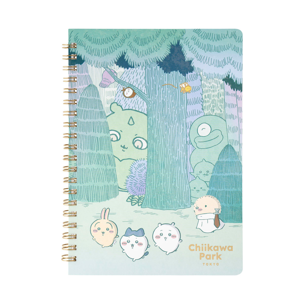 [Pre-order] "Chiikawa" Chiikawa Park Ring Notebook - Daytime Forest