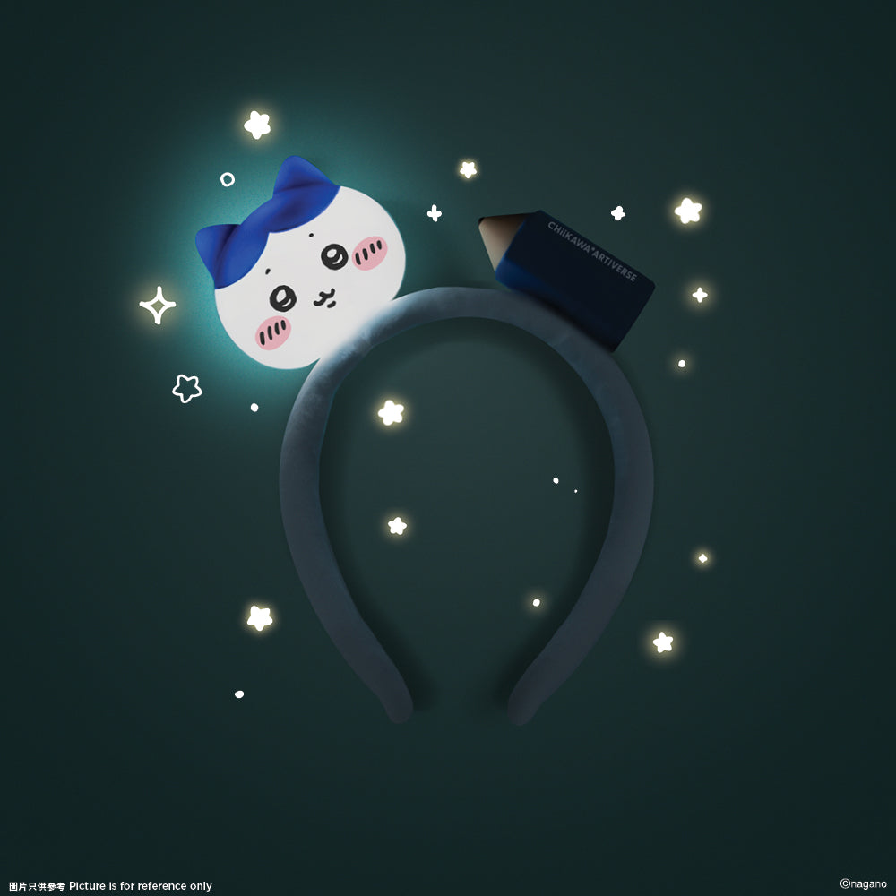 [Pre-order] (Limited) Chiikawa Artiverse Hong Kong (pop-up store for exhibition) - Hachiware Headband (luminous figure design)