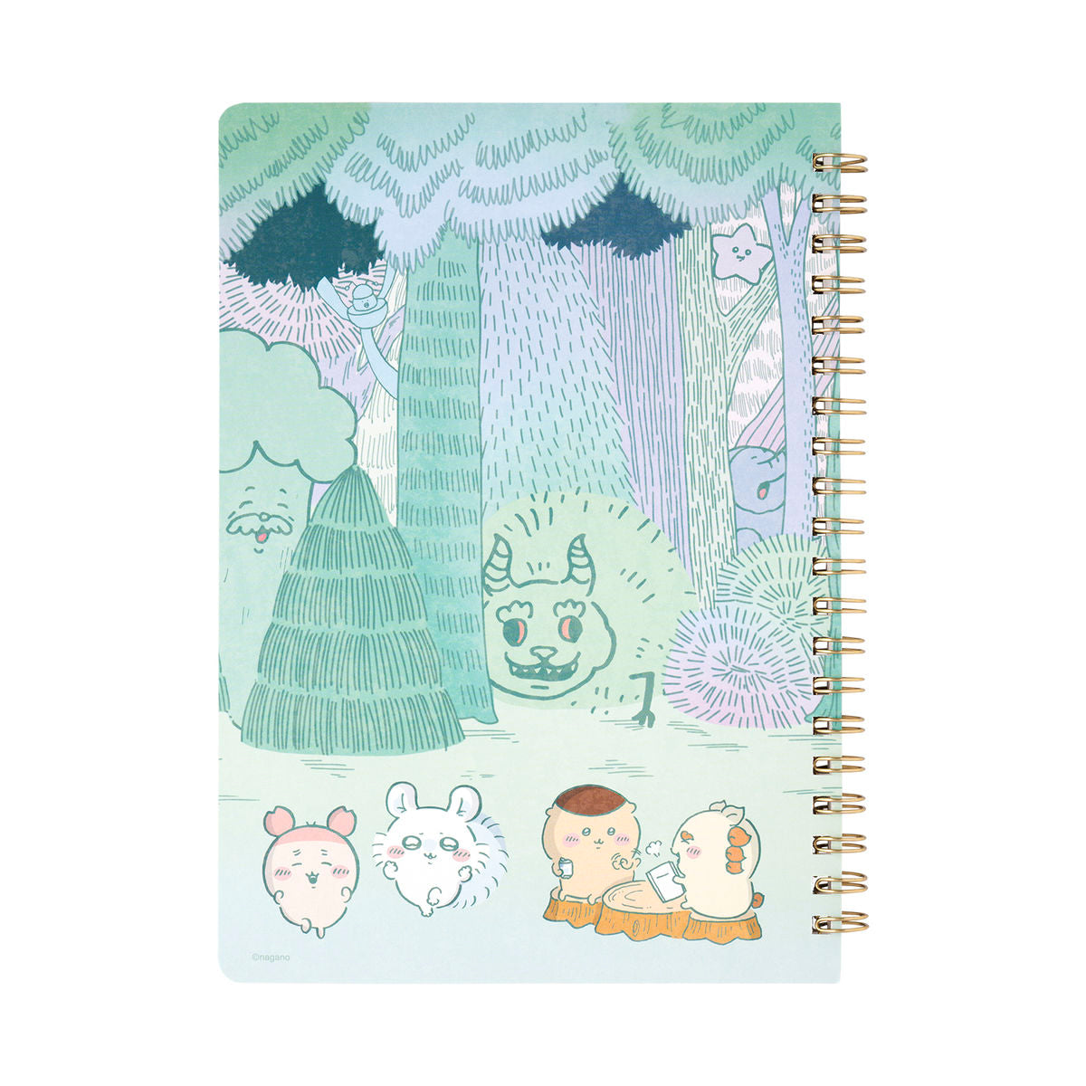 [Pre-order] "Chiikawa" Chiikawa Park Ring Notebook - Daytime Forest