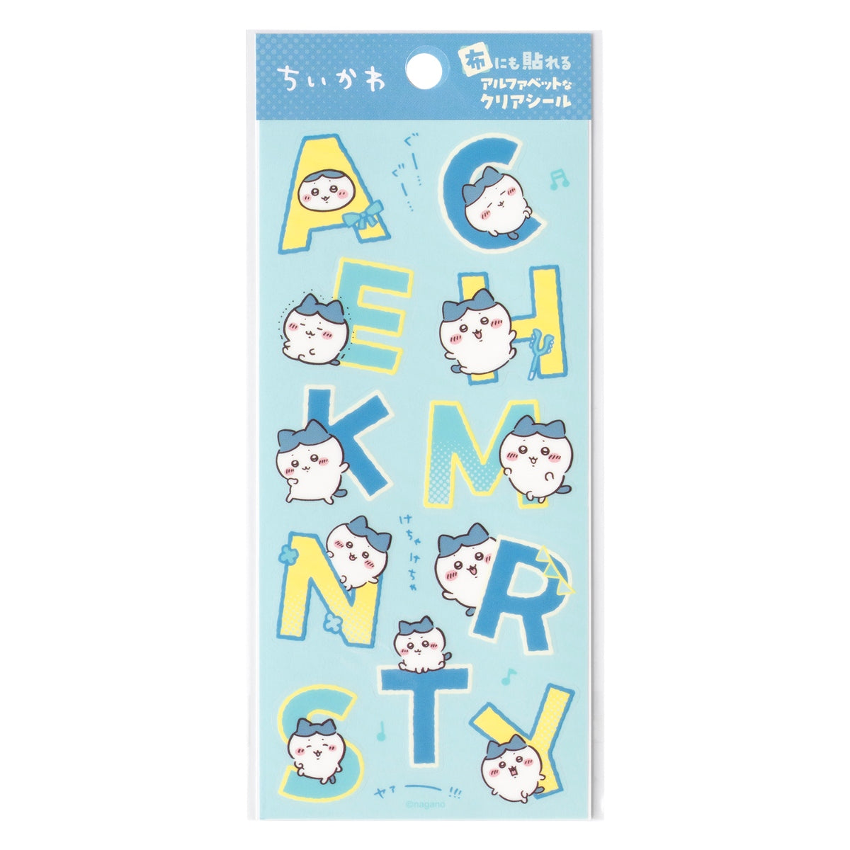 [Pre-order] "Chiikawa" Alphabet Clear Stickers can be used on fabric