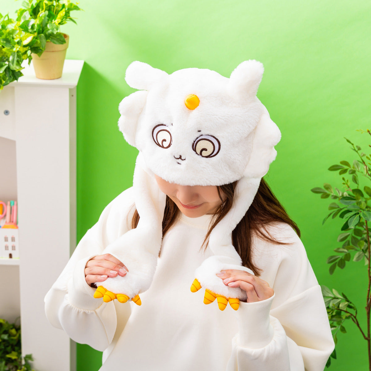 [Pre-order] "Chiikawa" Chiikawa Park Plush Pyokopyoko Hat - Anoko