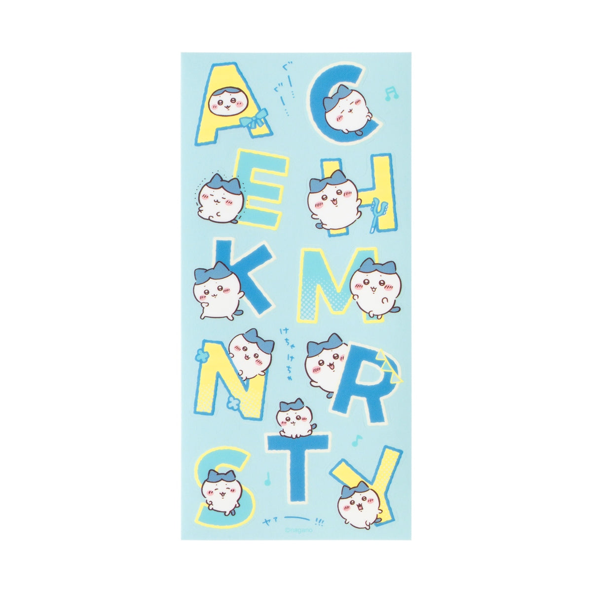 [Pre-order] "Chiikawa" Alphabet Clear Stickers can be used on fabric