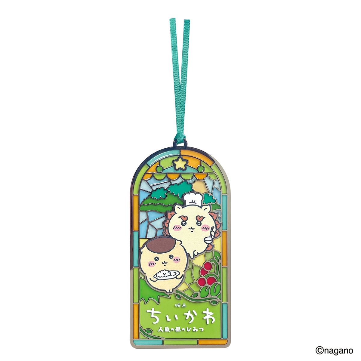 [Pre-order] Chiikawa Movie Chiikawa Stained Glass Style Bookmark - Shisa & Kurimanju