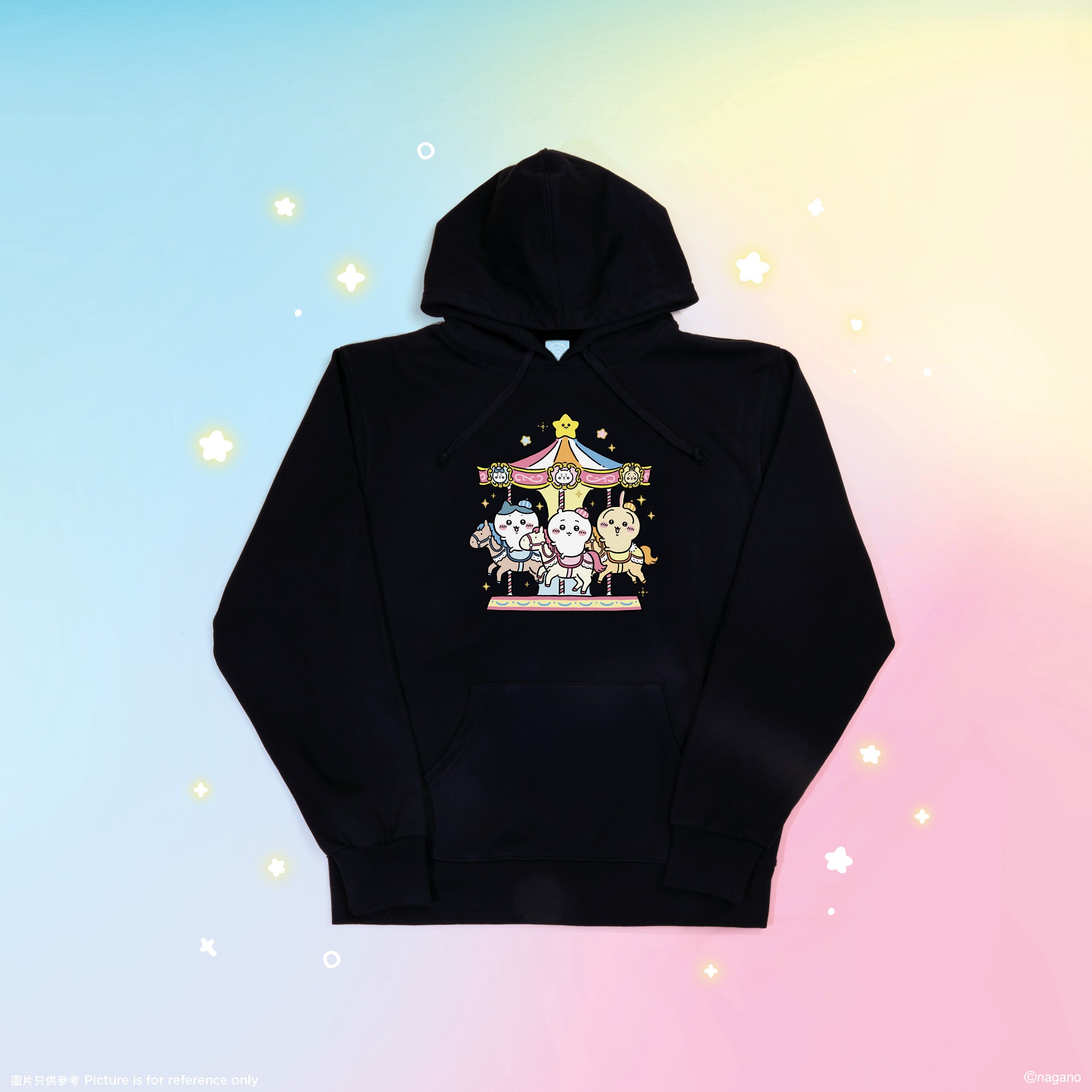 [Pre-order] (Limited) Chiikawa Artiverse Hong Kong (pop-up store for exhibition) - CHIIKAWA-Go-Round Hoodie