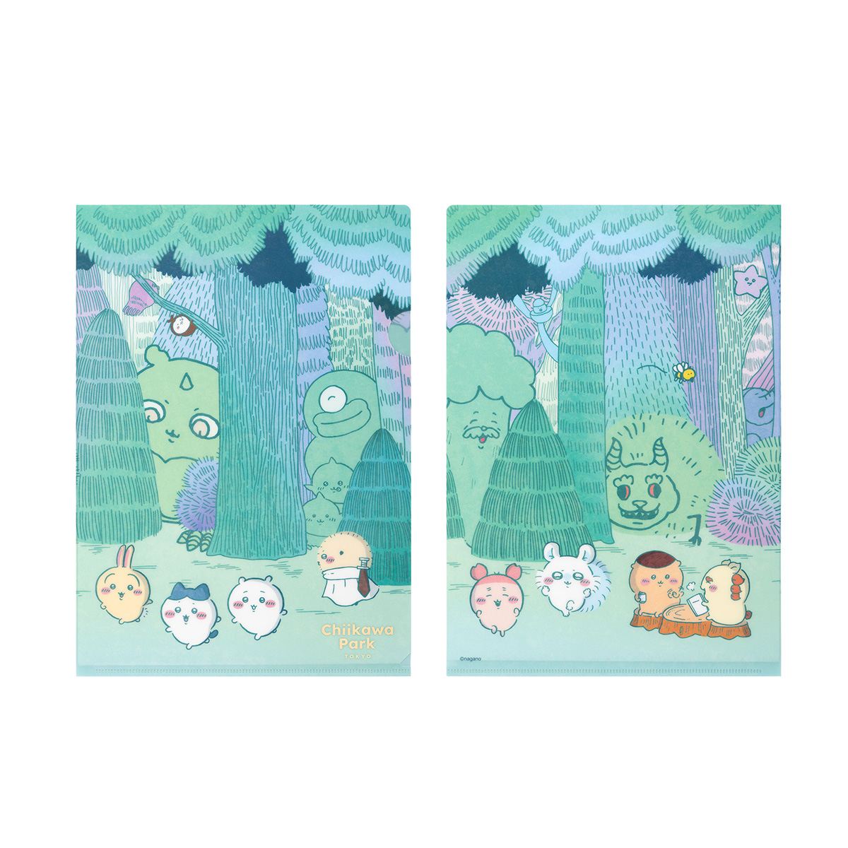 [Pre-order] "Chiikawa" Chiikawa Park Clear File - Daytime Forest