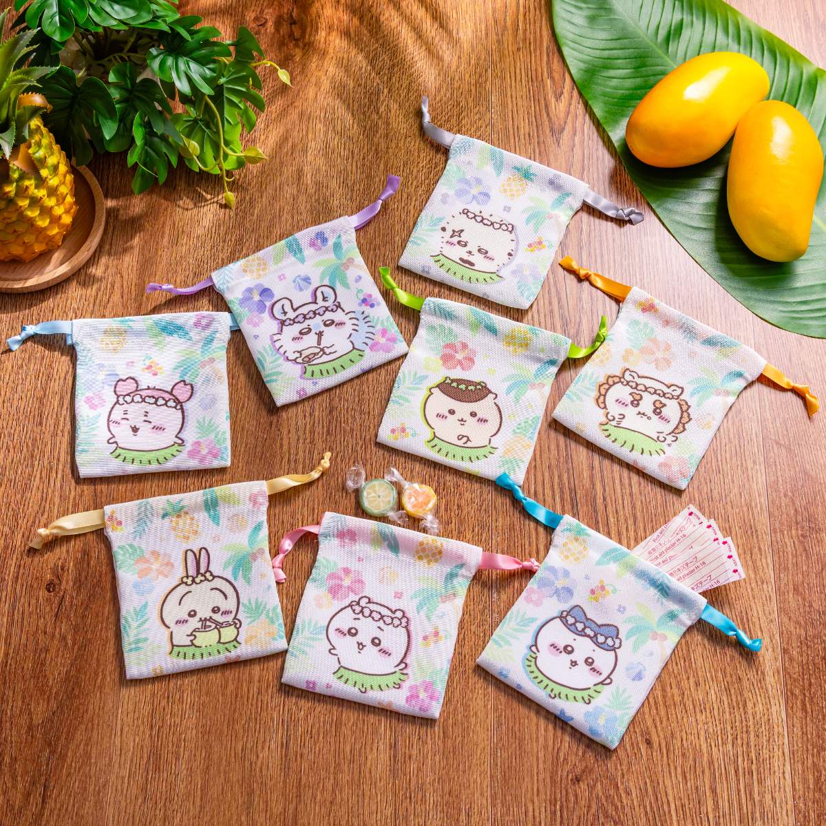[Pre-order] Chiikawa Movie Chiikawa Mermaid Island Trading Mini Drawstring Bag