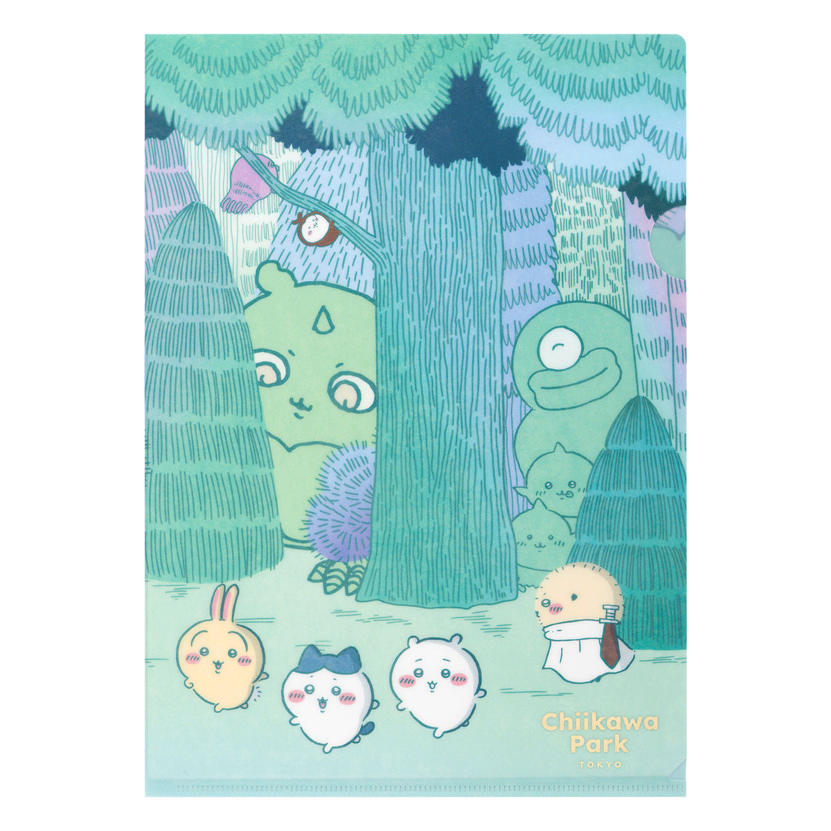 [Pre-order] "Chiikawa" Chiikawa Park Clear File - Daytime Forest