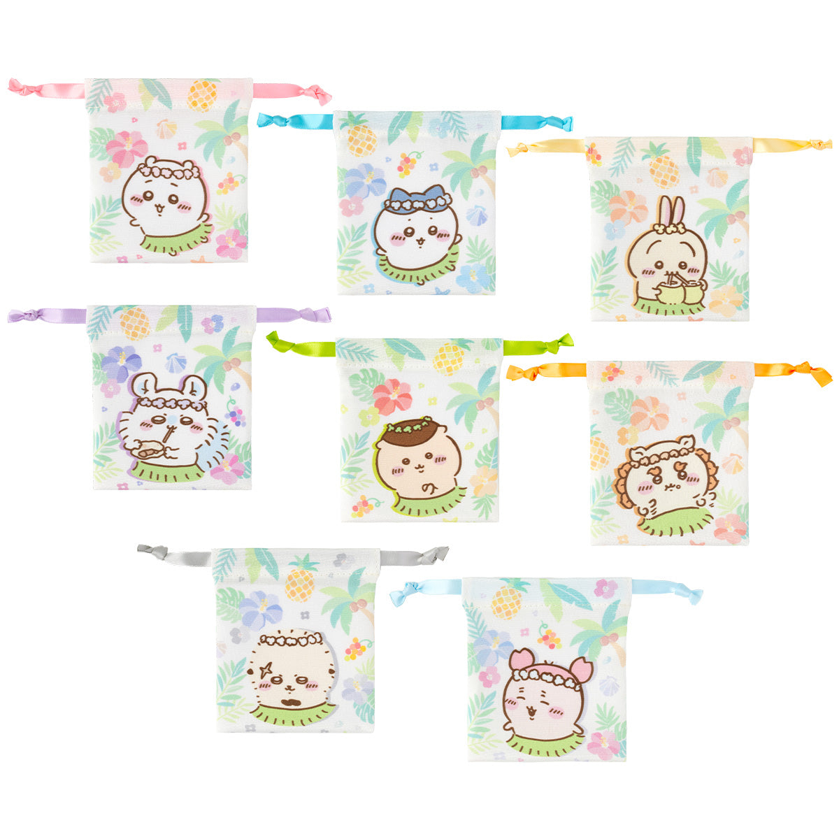 [Pre-order] Chiikawa Movie Chiikawa Mermaid Island Trading Mini Drawstring Bag
