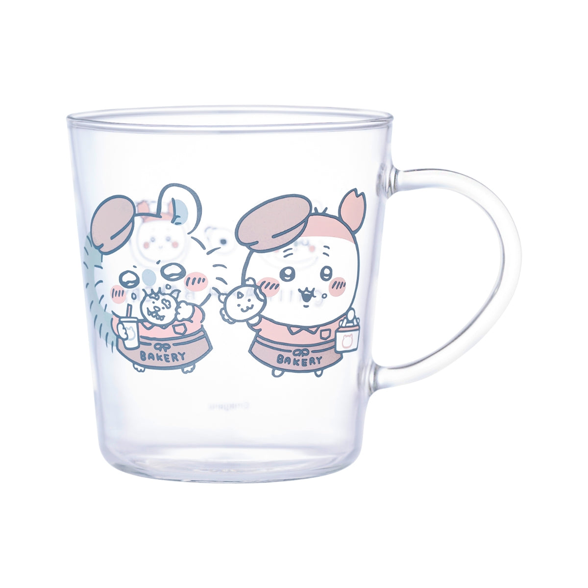 [Pre-order] "Chiikawa" Chiikawa Bakery Heat-Resistant Glass Mug - Momonga & Furuhonya