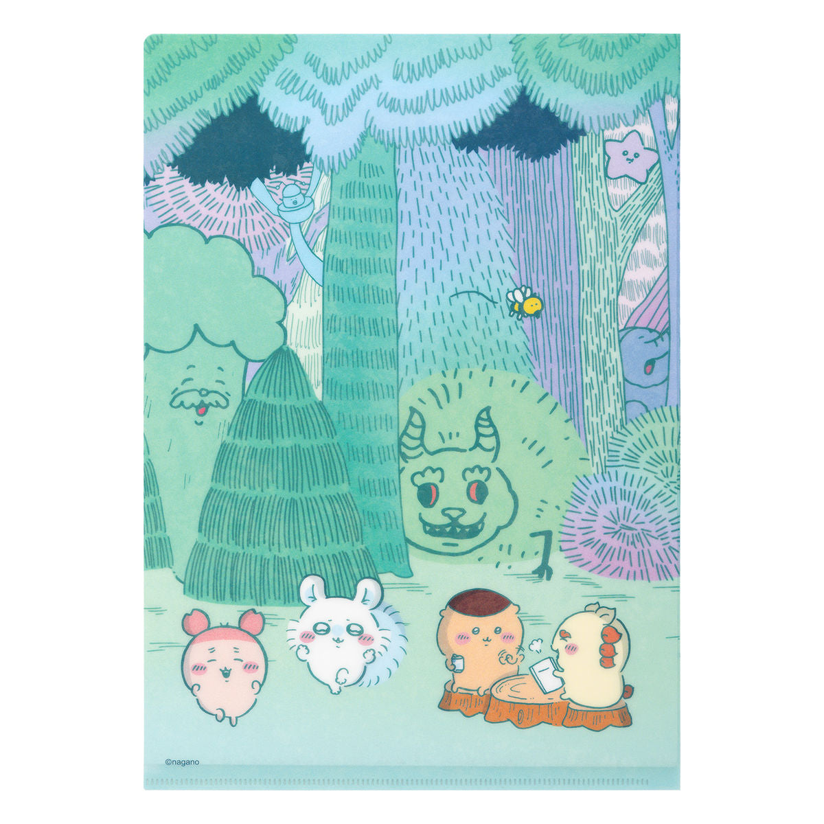[Pre-order] "Chiikawa" Chiikawa Park Clear File - Daytime Forest
