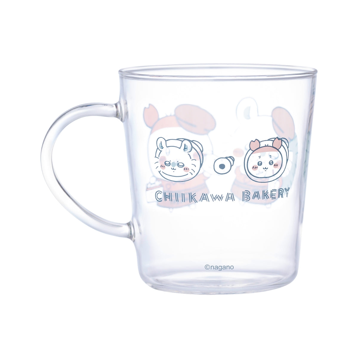 [Pre-order] "Chiikawa" Chiikawa Bakery Heat-Resistant Glass Mug - Momonga & Furuhonya