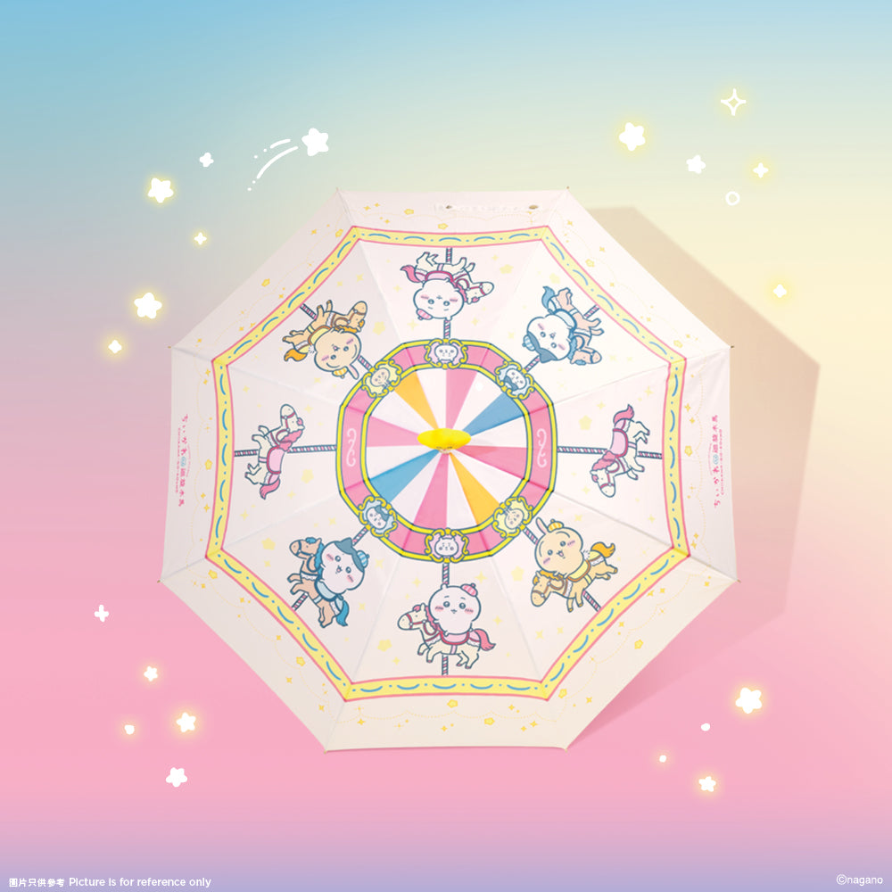 [Pre-order] (Limited) Chiikawa Artiverse Hong Kong (pop-up store for exhibition) - CHIIKAWA-Go-Round Long Umbrella