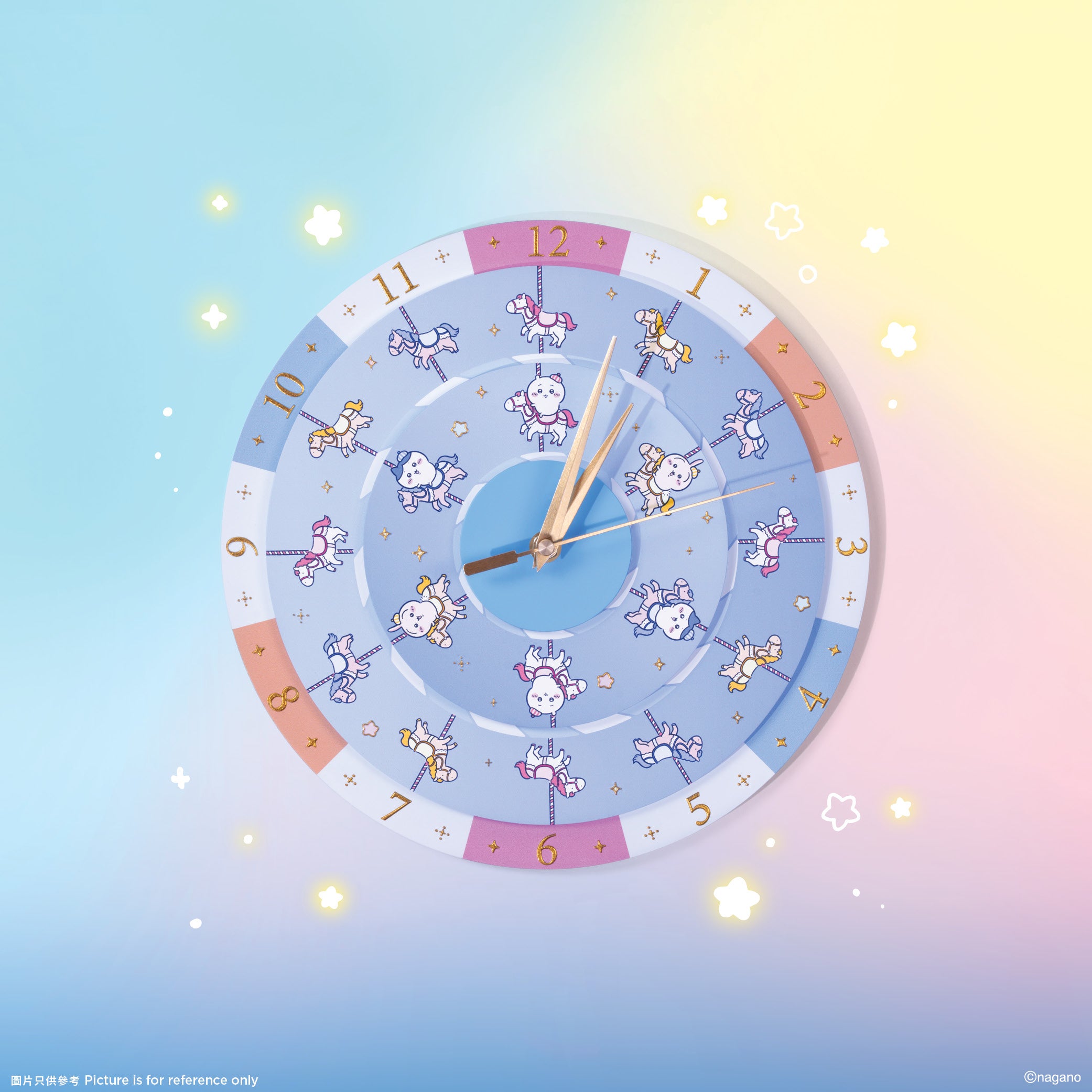 [Pre-order] (Limited) Chiikawa Artiverse Hong Kong (pop-up store for exhibition) - CHIIKAWA-Go-Round Clock