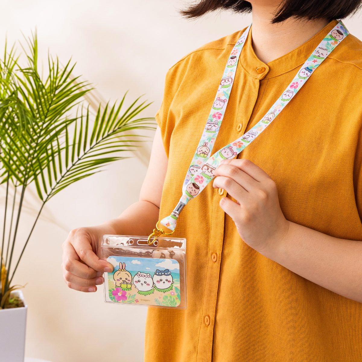 [Pre-order] Chiikawa Movie Chiikawa Island Neck Strap - Tropical