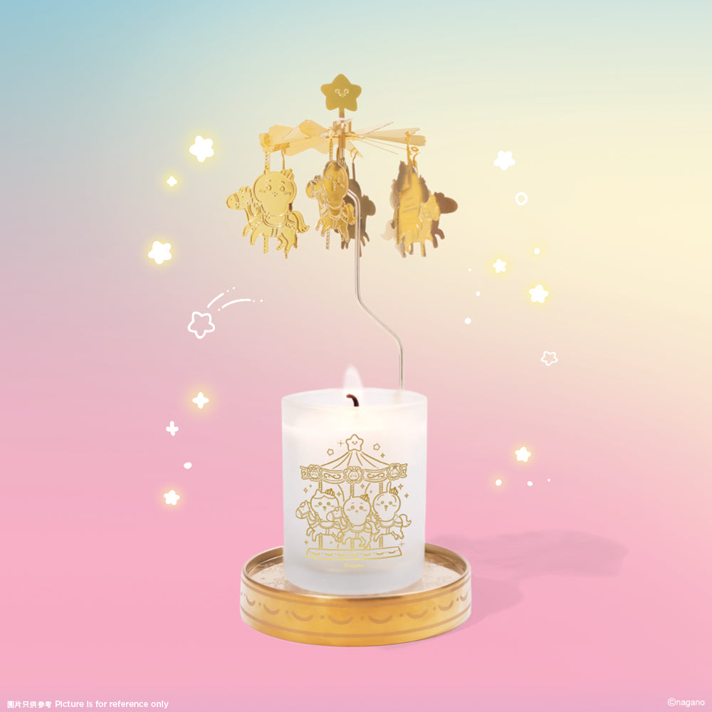 [Pre-order] (Limited) Chiikawa Artiverse Hong Kong (pop-up store for exhibition) - CHIIKAWA-Go-Round Candle Holder (With a Bergamot scented candle)