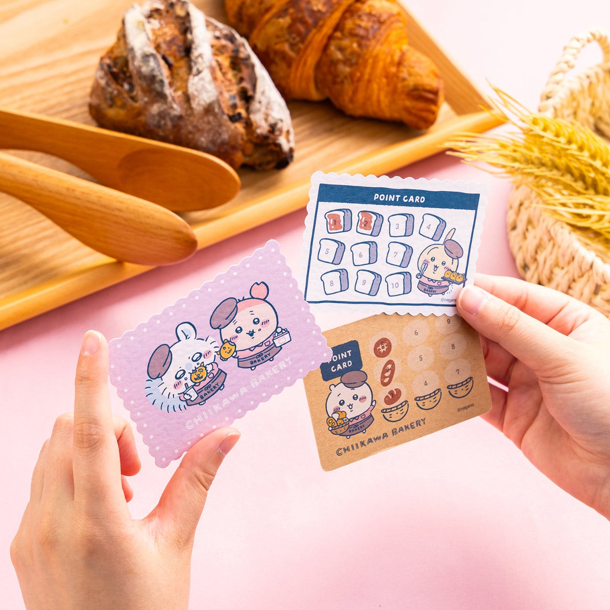 [Pre-order] "Chiikawa" Chiikawa Bakery Trading Bread Shop Point Card Style Cards (6 types in total)